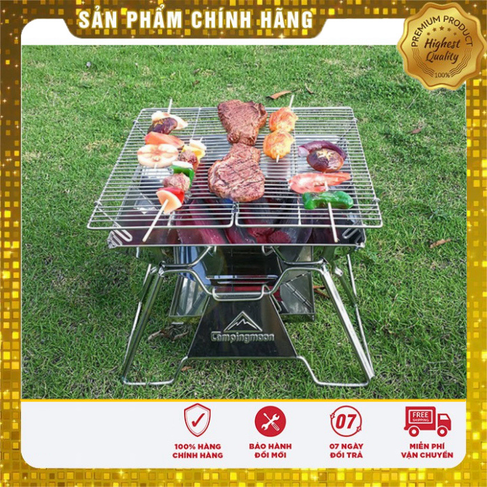 [Sale]  Bếp nướng than hoa dã ngoại gấp gọn Campingmoon MT-2