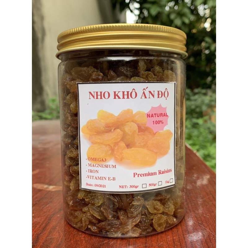 300gr nho khô nâu Ấn Độ