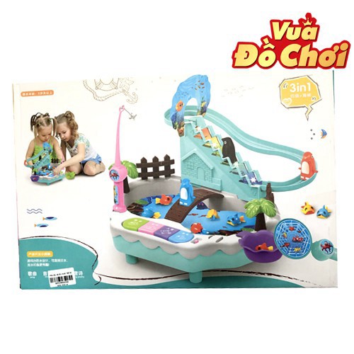 Bộ Đồ Chơi Câu Cá 3in1 - Cầu Trượt Chim Cánh Cụt ⚡️VUA ĐỒ CHƠI