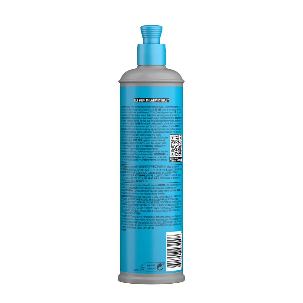 Dầu gội dưỡng ẩm cho tóc khô TIGI Bed Head Recovery™ - tigi xanh 13.53 US FL. OZ | 400ml