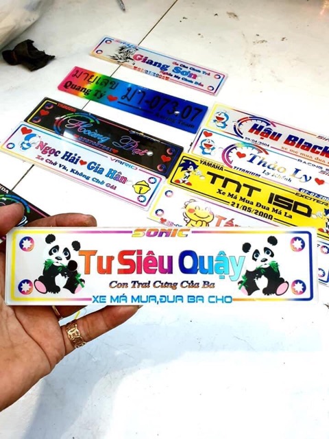 BẢNG SỐ XE MICA IN THEO YÊU CẦU