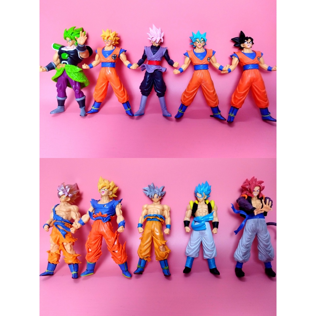 Mô hình Dragon Ball cao 18cm các nhân vật Son Goku Super Saiyan, Vegeta, Gogeta, Broly, Vegeto tùy chọn mẫu