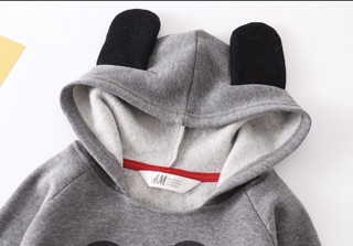 Bộ nỉ Hờ mờ mickey xám