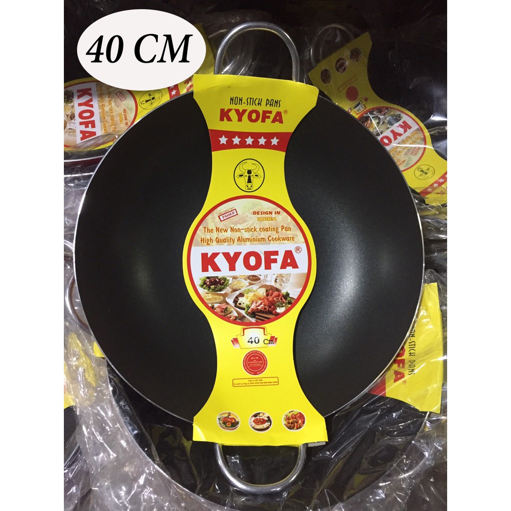 Chảo chống dính 2 quai KYOFA size 40cm