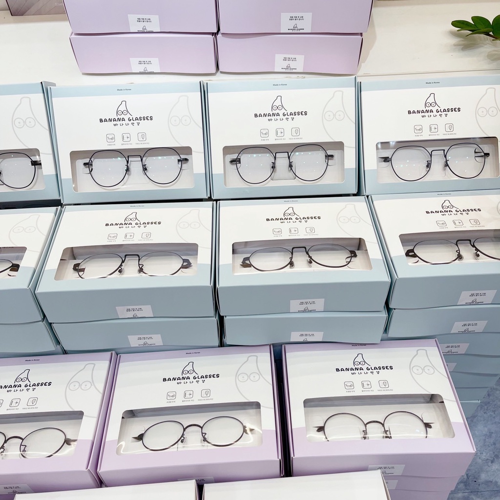 Kính Chống Ánh Sáng Xanh và Tia UV BANANA GLASSES Hàn Quốc - Gọng BETA TITAN