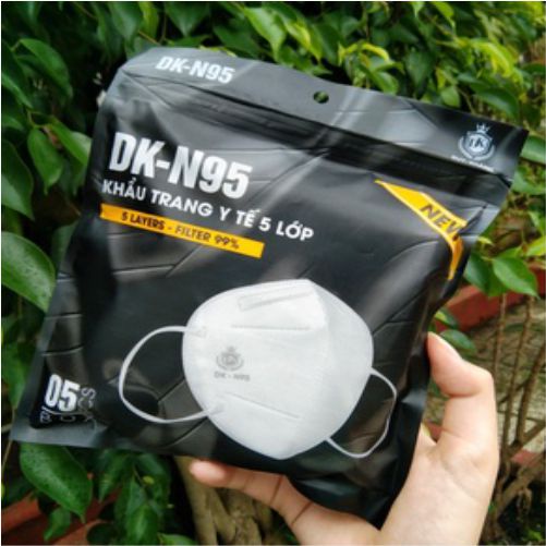 KHẨU TRANG KN95 KHÔNG VAN DUY KHÁNH, LỌC BỤI MỊN, KHÁNG KHUẨN CAO (TÚI 10 CÁI)