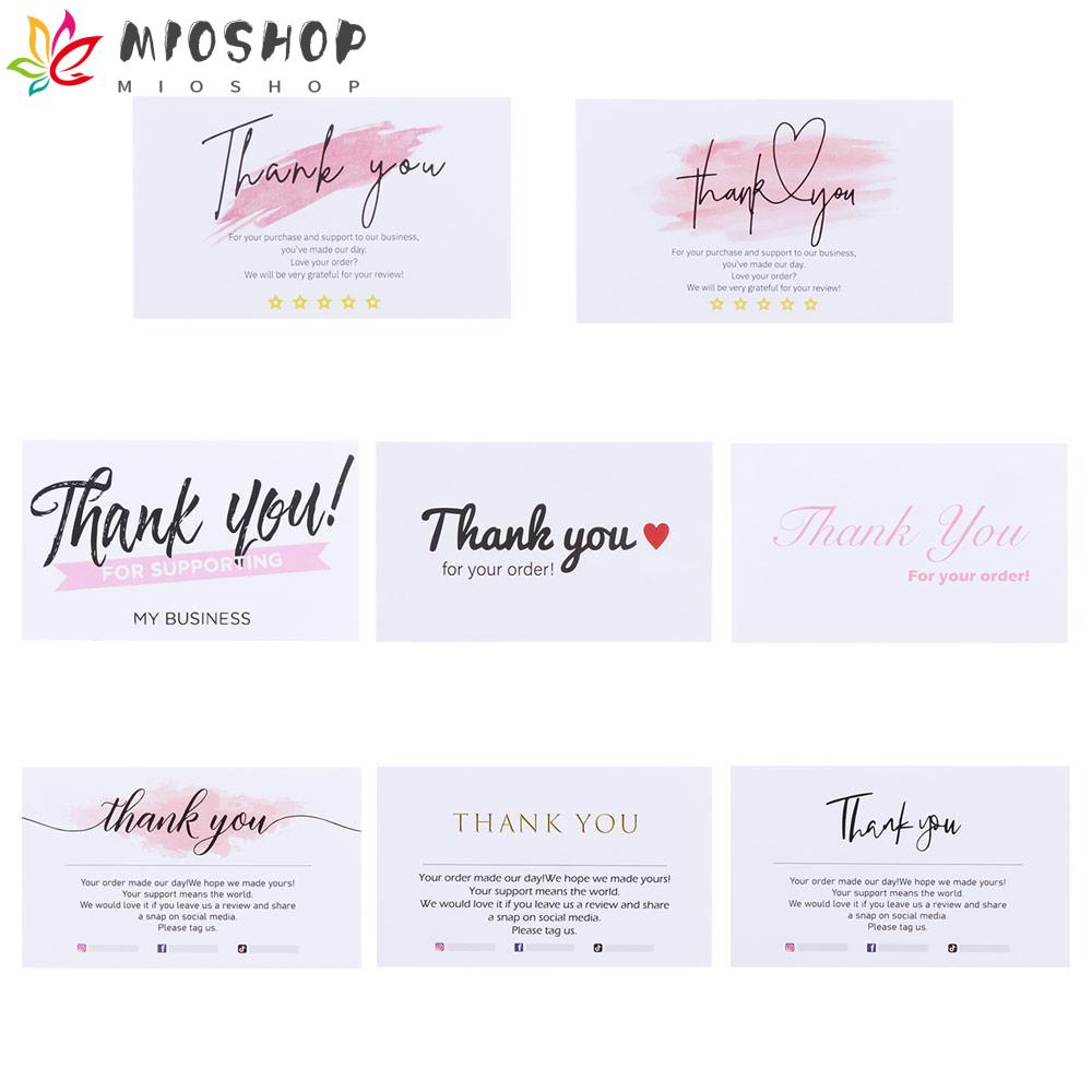 Set 30 thẻ cảm ơn dán trên bao bì gói hàng cho nhà bán lẻ trực tuyến kinh doanh nhỏ