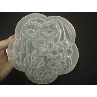 Khuôn rau câu nhựa hoa mai 20 cm