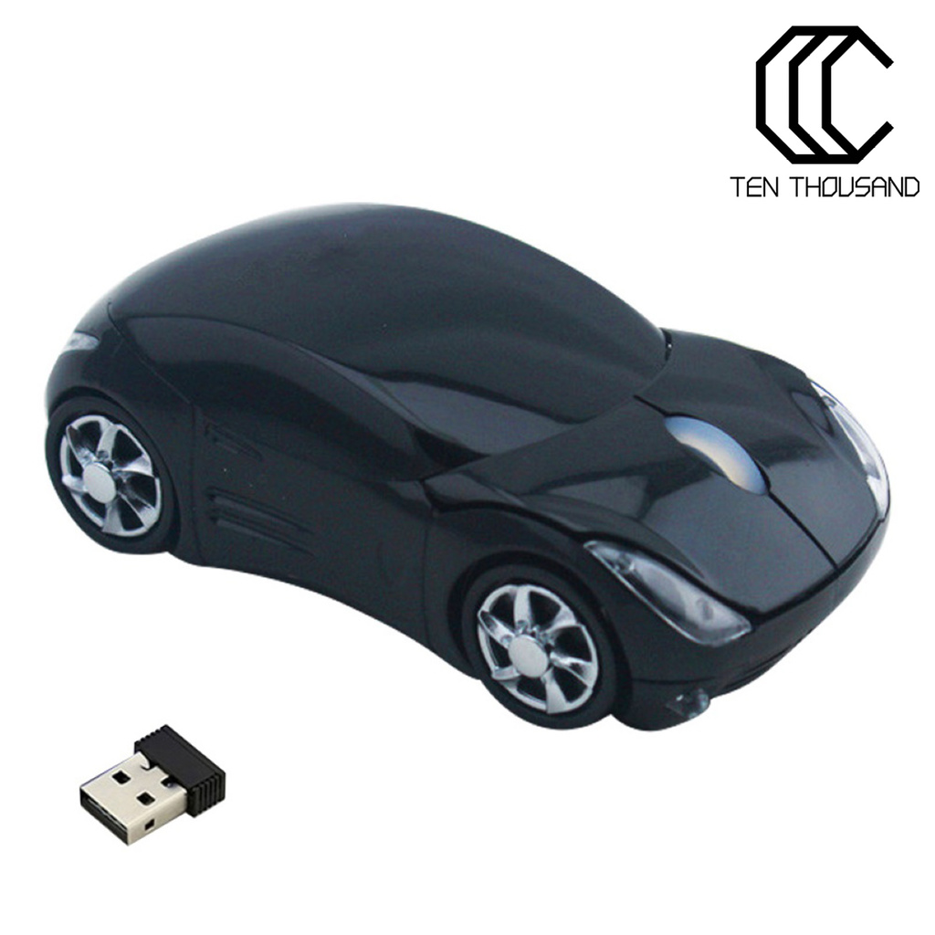 T~🔥Wireless Mouse Wireless Sports Car Shape ABS Car Shape Wireless Mouse