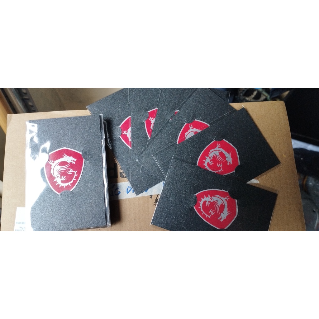 Sticker dán Logo Rồng Đỏ MSI