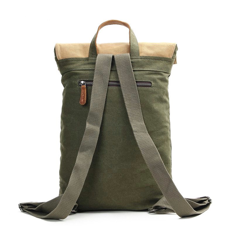 Balo Canvas Da Bò Thật Chống Thấm Nước Cao Cấp BL06 - Du Mục Store