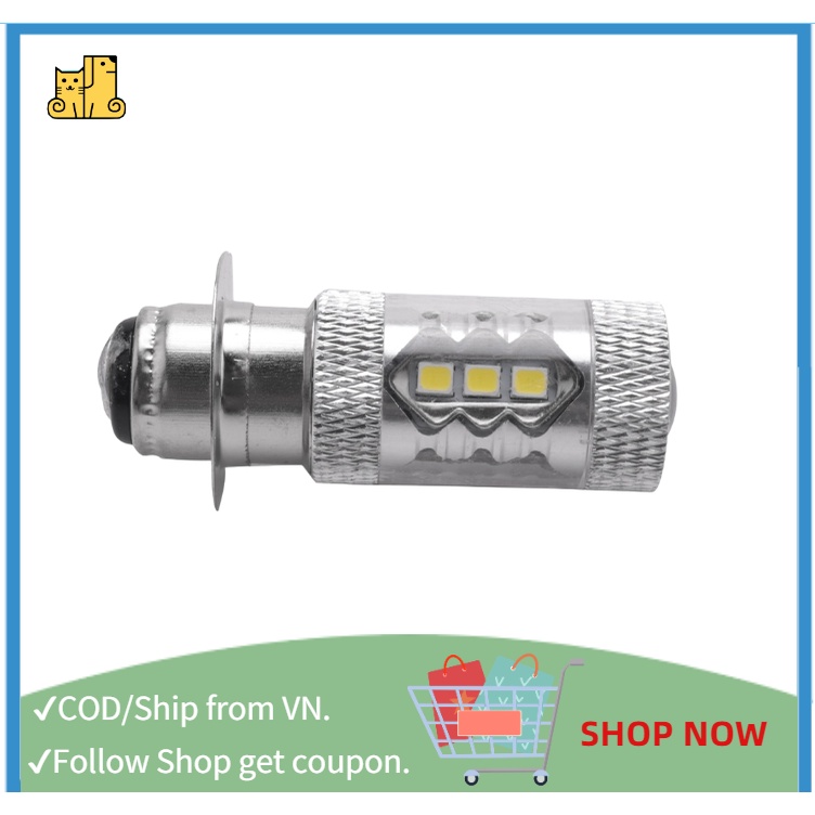 🔥【Cổ phần cục bộ】Đèn pha H6 12V P15D-1/H6M 80W ánh sáng trắng