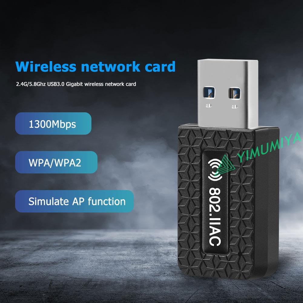 Usb 3.0 Wifi Dongle 1300mbps Yi 2.4 + 5ghz