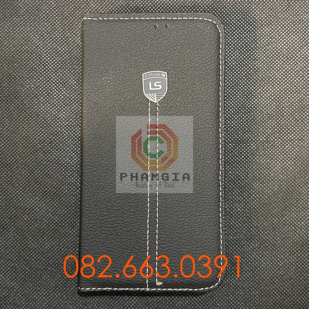 Bao da Samsung J7 pro ( J730 ) màu đen hiệu Lishen chất da siêu đẹp siêu mịn