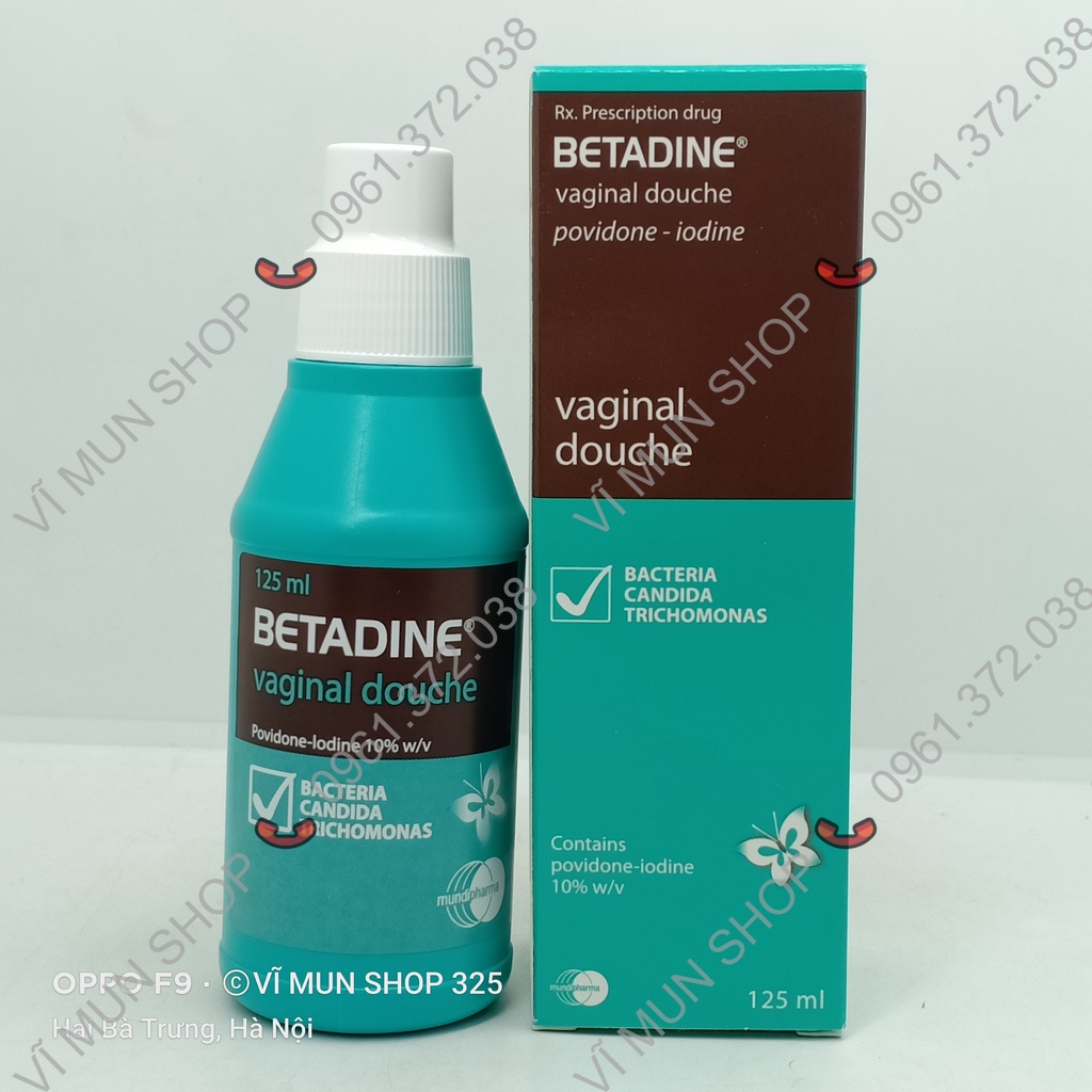 Dung dịch BETADINE phụ khoa xanh chai 125ml