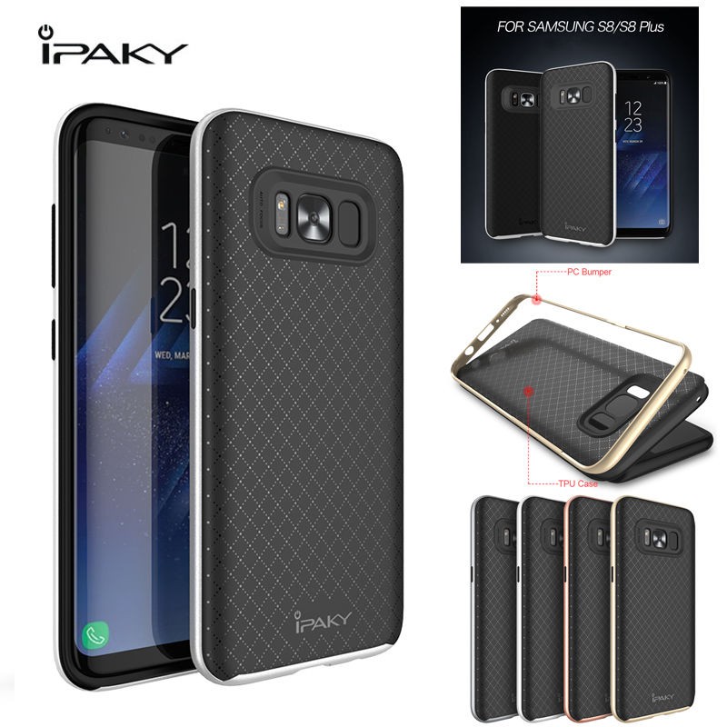 Ốp Lưng Viền Samsung Galaxy S8 Dạng Chống Sốc Hiệu Ipaky