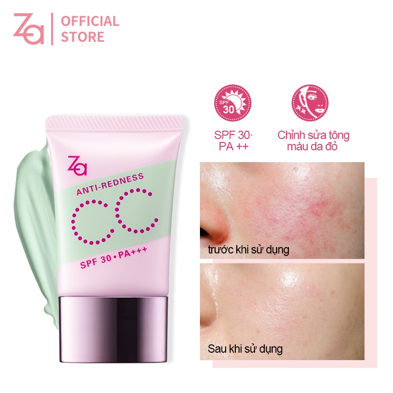 Kem CC chống nắng SPF 30/PA +++ Za đa năng màu nude dưỡng ẩm chăm sóc da 30g