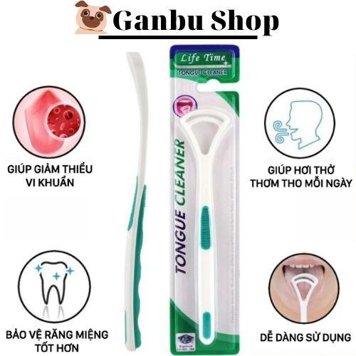 Dụng Cụ Vệ Sinh Lưỡi Life Time Giúp Loại Bỏ Mảng Bám Trên Lưỡi, Ngăn Ngừa Hôi Miệng (Giao Màu Ngẫu Nhiên)