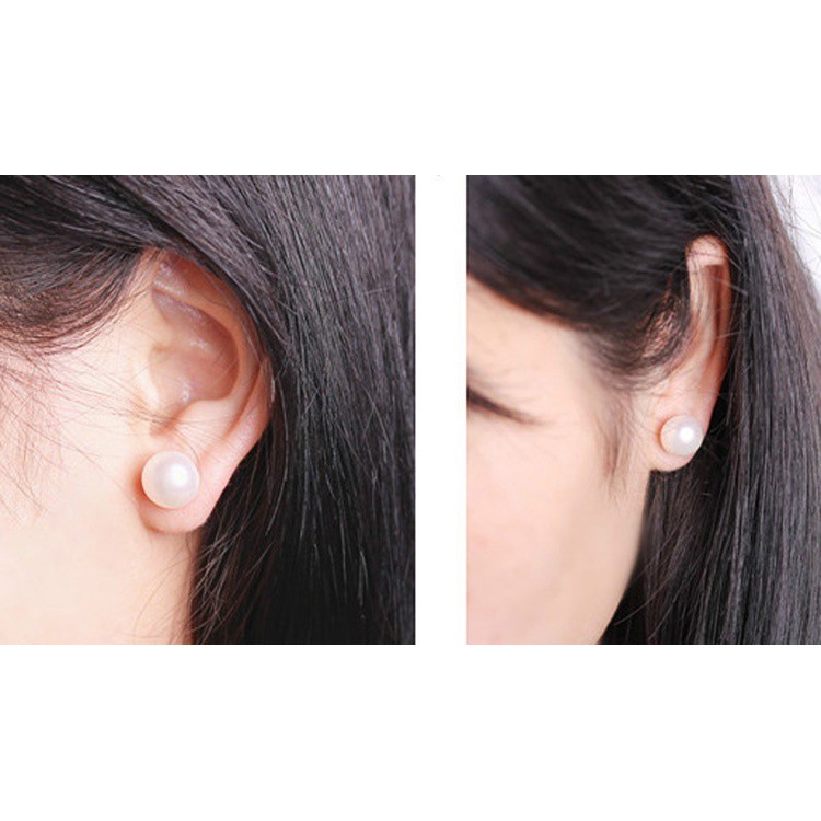 Bông Tai Đính Ngọc Trai Giả Dễ Thương 7mm