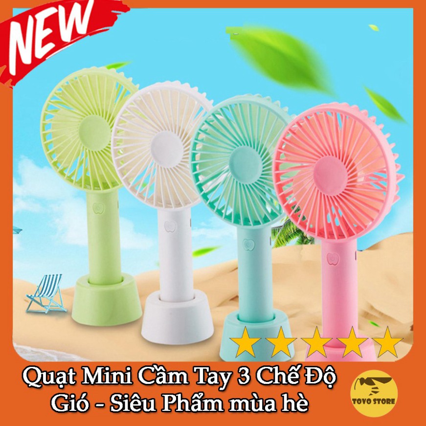 Quạt Mini Cầm Tay 3 Chế Độ Gió - Siêu Phẩm mùa hè