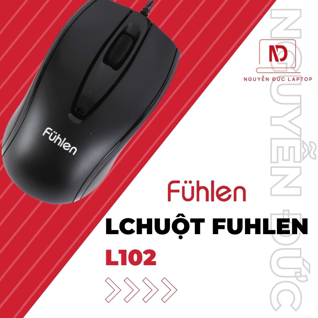 Chuột máy tính có dây Fuhlen L102 Chính Hãng cực nhạy Bảo Hành 12 Tháng - Chuột giá rẻ cho Laptop, PC. Tặng kèm bàn di