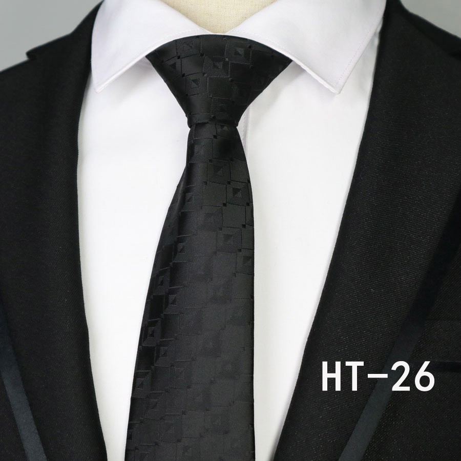 Cà Vạt Lụa Họa Tiết Sọc Ngang 7CM Thời Trang Cho Nam