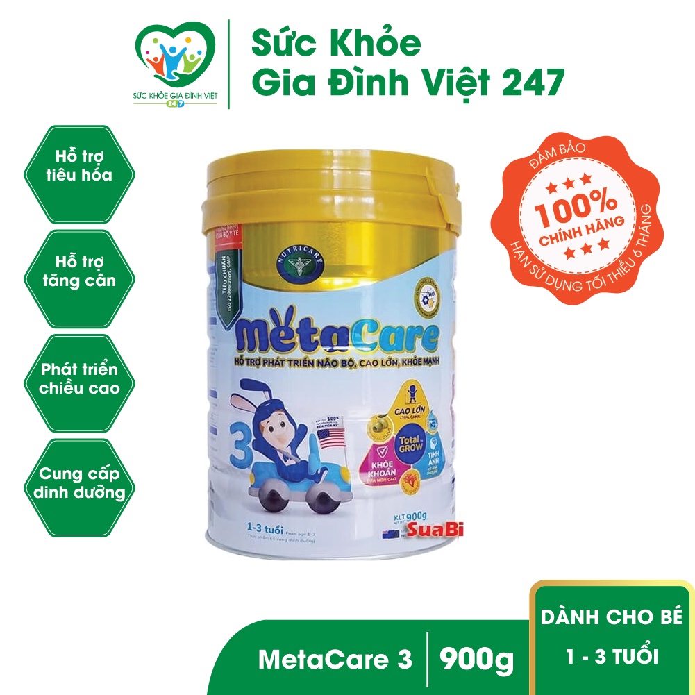 Sữa Metacare số 3 - 900g - Bổ sung dưỡng chất cho bé