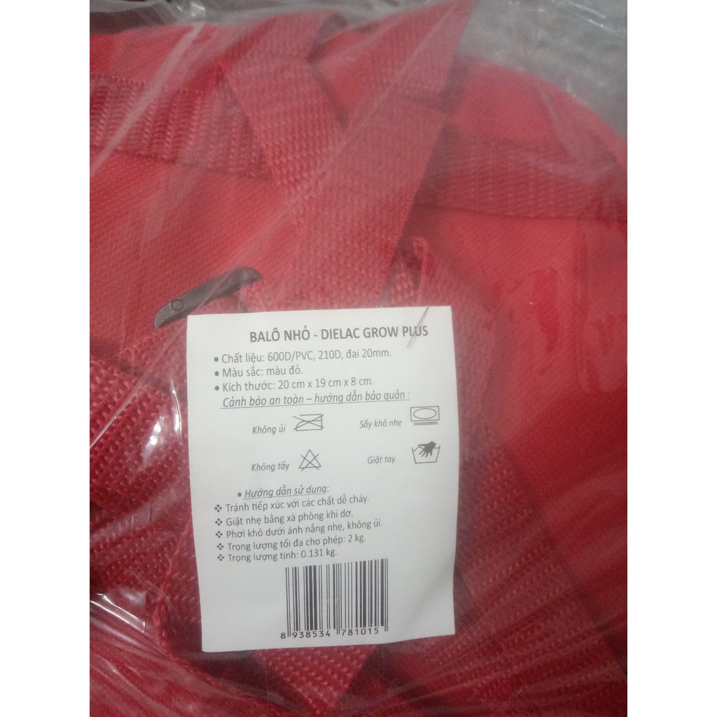 Balo gà Đỏ Nhỏ đáng yêu cho  bé