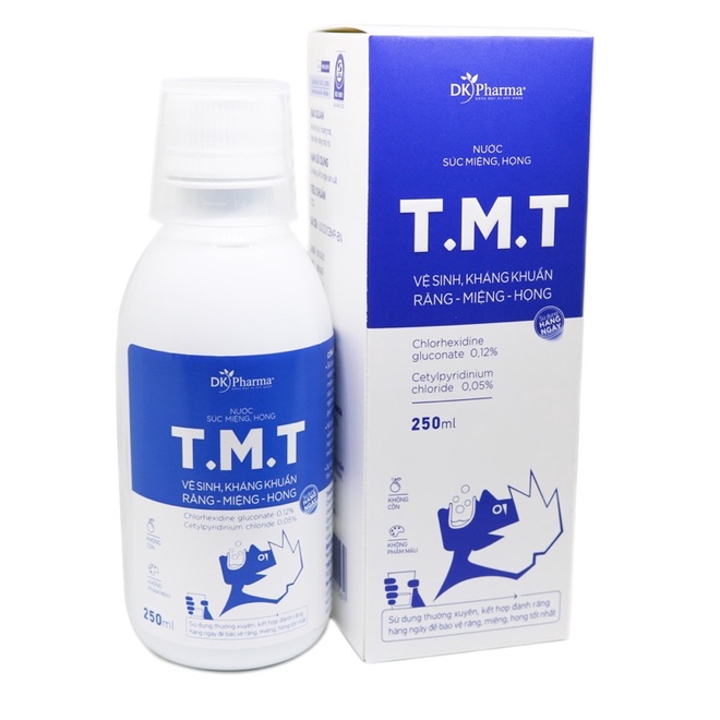 ✅ [ Chính Hãng ] NƯỚC SÚC MIỆNG HỌNG T.M.T (ANTIBACTERIAL AND CLEANING TEETH - MOUTH - THROAT).