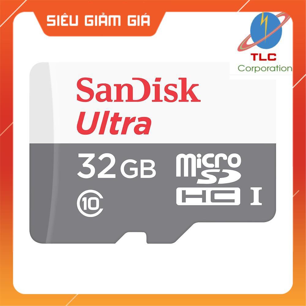Thẻ nhớ microSDHC Sandisk 32GB upto 80MB/s 533X Ultra UHS-I - Chính hãng