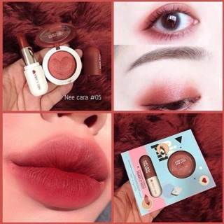 🛍 SET NEE CARA EYESHADOW & LIPSTICK💄