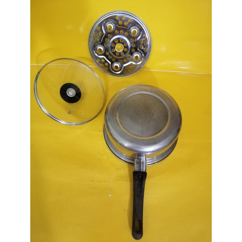 Quánh inox nội địa Nhật, size 20cm, cao 9cm (178), dùng được bếp từ