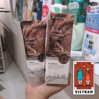 Sữa rửa mặt 3w clinic cám gạo trà xanh