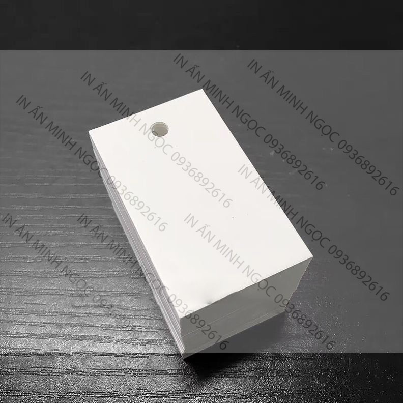 Nhãn mác tag giấy trắng trơn - khoảng 100 cái