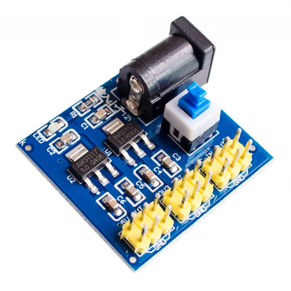 Mô đun điện áp 3.3v 5v 12v dc-dc 12v sang 3.3v 5v 12v đa năng