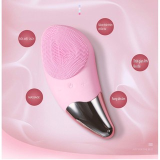 Máy Rửa Mặt Nâng Cơ Brush Sóng Âm Pin Xạc
