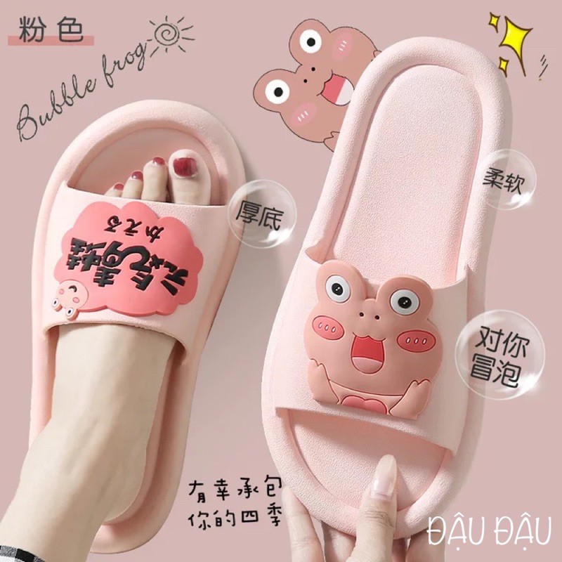 DÉP HÈ NỮ HÌNH CHÚ ẾCH NGỘ NGHĨNH