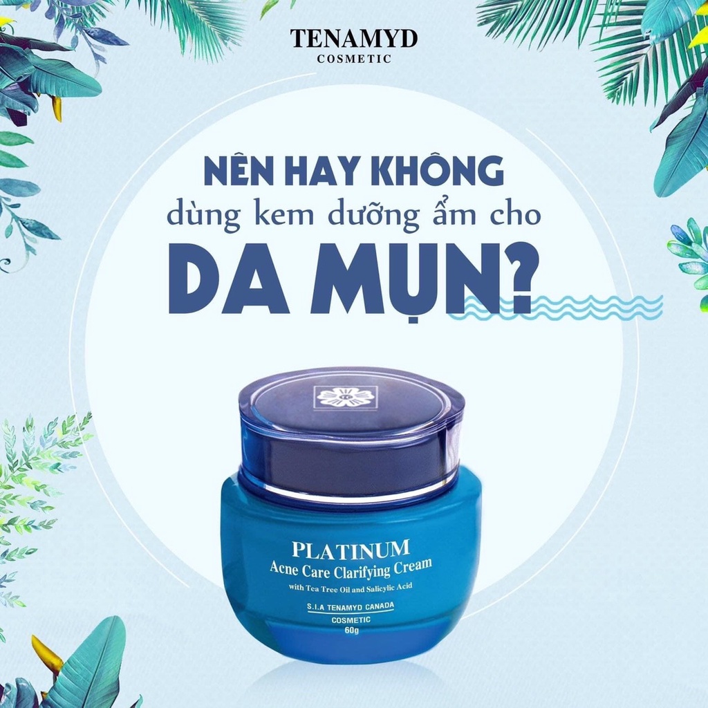 Kem dưỡng dành cho da mụn Tenamyd Platinum Acne Care Clarifying Cream 60g