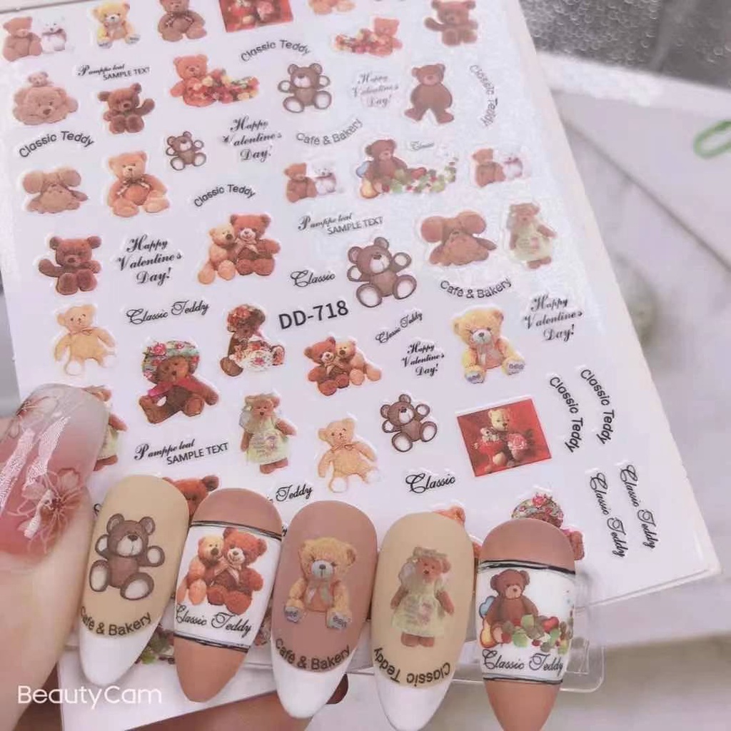 sticker trang trí nail mã dd718
