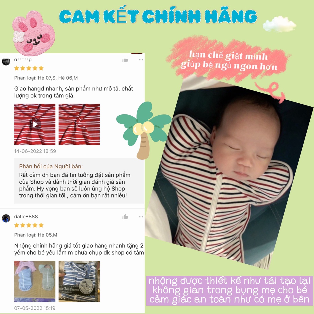 HCM NHỘNG CHŨN COCOON CHÍNH HÃNG Giúp Bé Ngủ Ngon Sâu Giấc Giảm Giật Mình