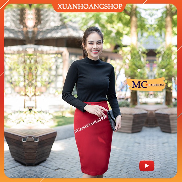 Áo Len Nữ Cổ Tròn Đẹp, Kiểu Dáng Body Công Sở, Mc Fashion Ap207