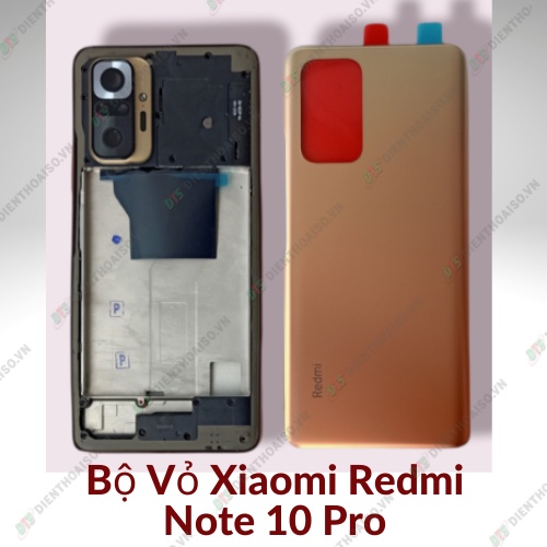 Bộ vỏ xiaomi note 10 pro màu gold và đen