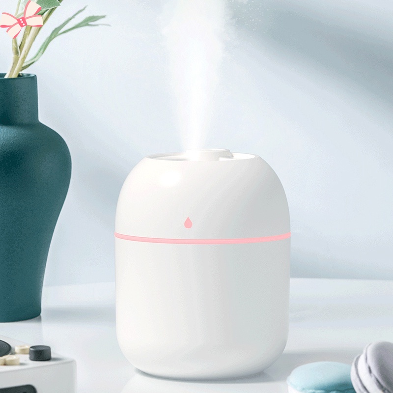 Máy Khuếch Tán Tinh Dầu mini Hình Giọt Nước Có Cổng USB Và Đèn LED 220ml