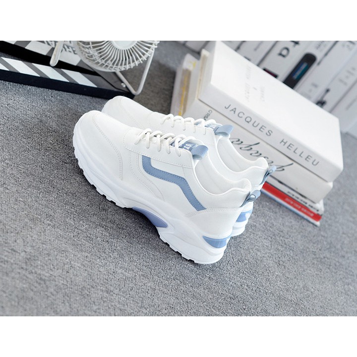 GIÀY THỂ THAO Nữ ❤FREESHIP❤ Giày Sneakers Nữ 2021 Trắng Viền Xanh | BigBuy360 - bigbuy360.vn