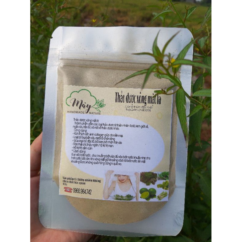 Thảo dược xông mặt lá _ gói 50g  handmade