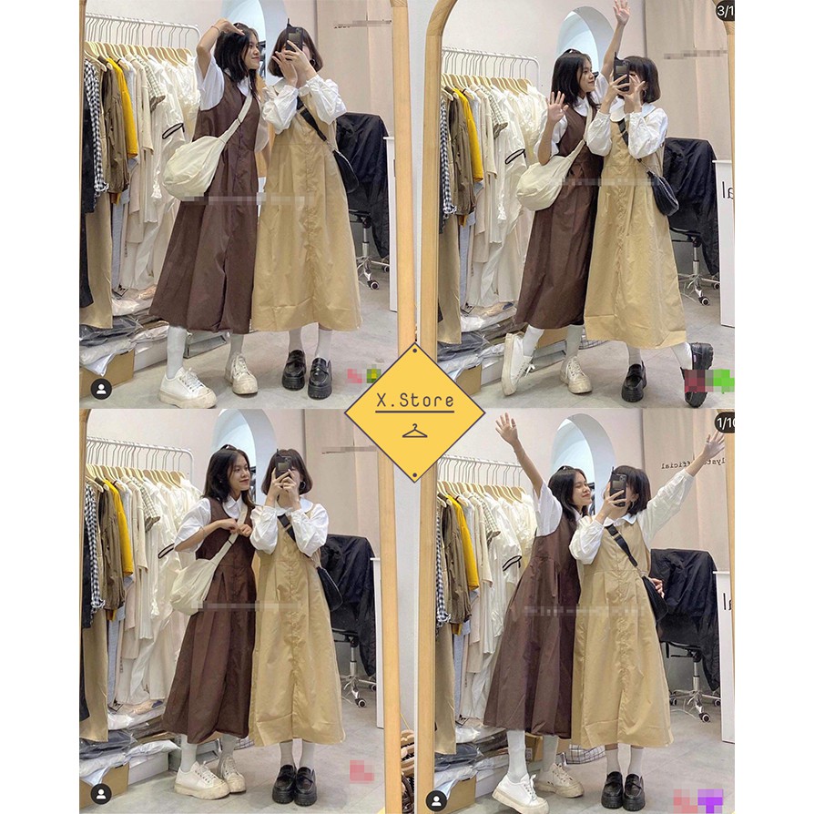 Váy Yếm BabyDoll Cài Cúc Dễ Thương Kiểu Dáng Trẻ Trung 2021 - Có Ảnh Thật Kèm Đánh Giá X.Store | BigBuy360 - bigbuy360.vn