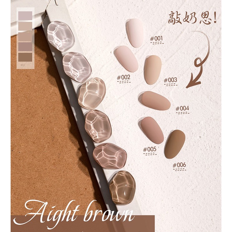 Sơn gel AS móng tay dùng máy hơ tone nâu kem trà sữa VUA SƠN AS mã QZ và đổi màu WB nhũ LP HS HZ 15ml