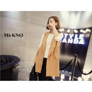 Hot Áo khoác ghi lê nữ 2 lớp mỏng KN63 đẹp thời trang
