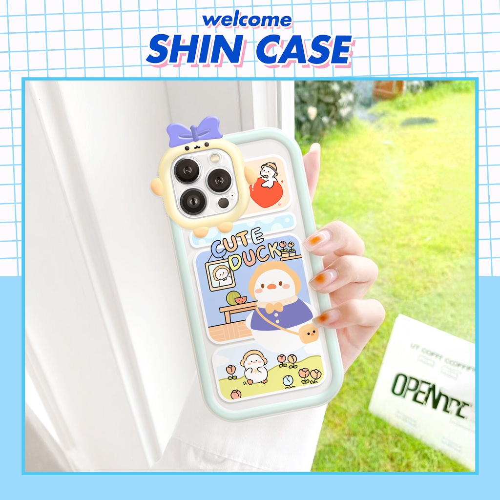 Ốp lưng iphone camera nơ vịt trắng 6/6plus/6s/6splus/7/7plus/8/8plus/x/xs/11/12/13/14/pro/max/promax/plus/shin/case