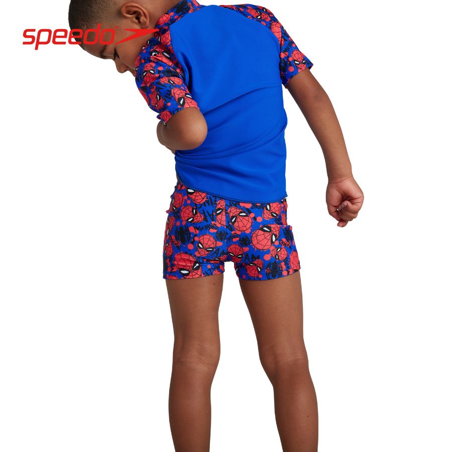 Áo bơi trẻ em Speedo Spider Man Marvel - 8-05594F395